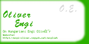 oliver engi business card